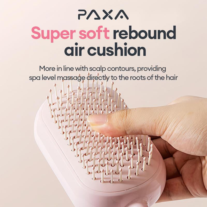PAXA Air Cushion Massage Comb Hollow Massage Comb Cylinder Styling Curl Comb - Daily Care and Detangling, Massage for Scalp, Heat Resistant Companion for Hair Blowing and Styling
